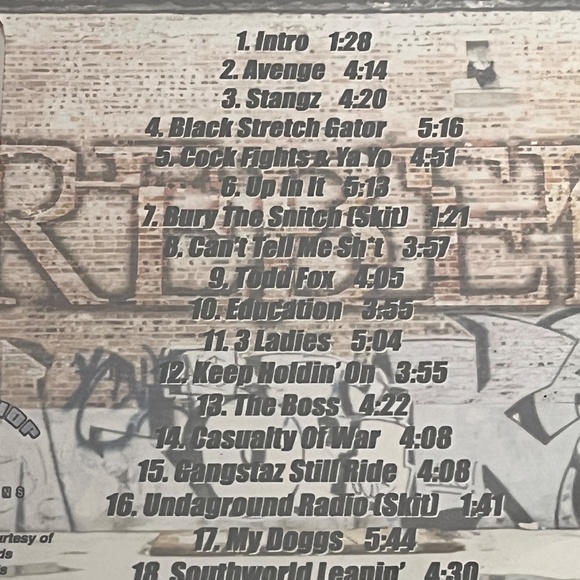 Vintage 2002 Rebel Hit'n Every Stang CD Hip Hop Gangsta Thug Rap Music - Picture 5 of 8